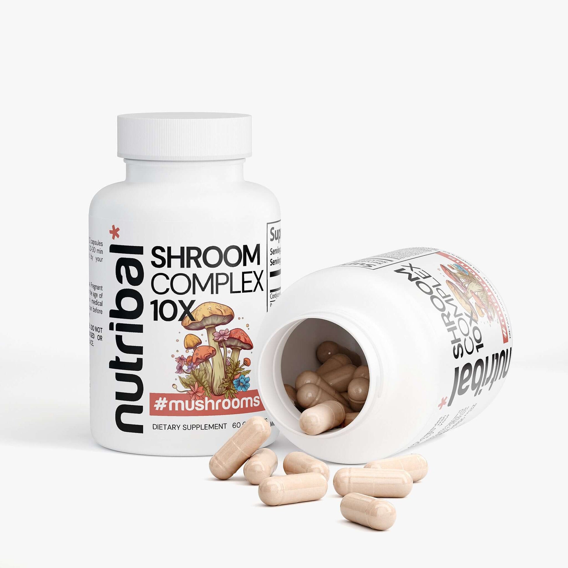 Nutribal® Mushrooms SHROOM 10X – Premium Daily Mushroom Nutrition & Wellness Complex 🍄