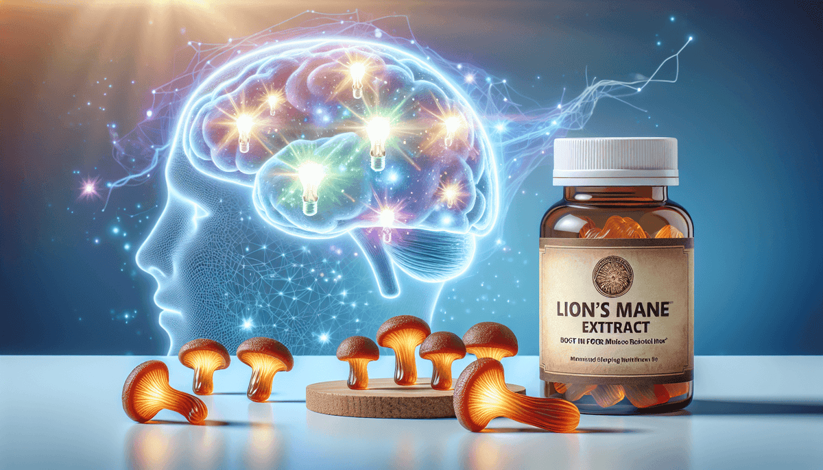 Boost Your Focus with Lion's Mane Mushroom Extract Gummies