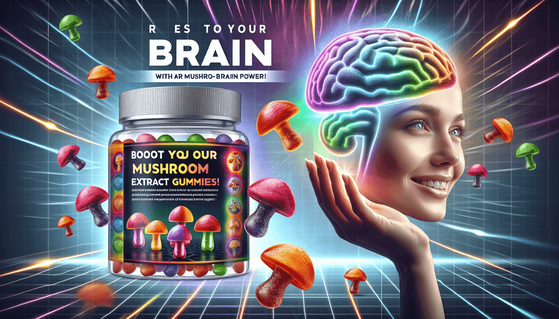 Boosting Brain Power with Mushroom Extract Gummies - Nutribal™ - The New Healthy.