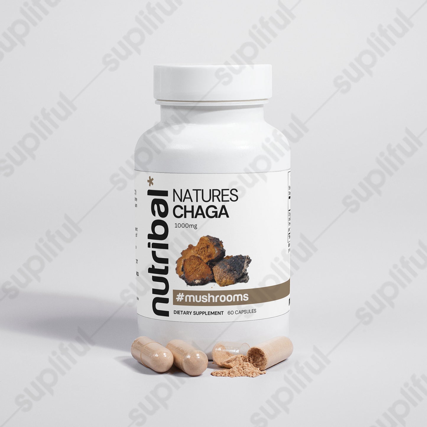 Nutribal® CHAGA Organic Mushroom Caps 🍄