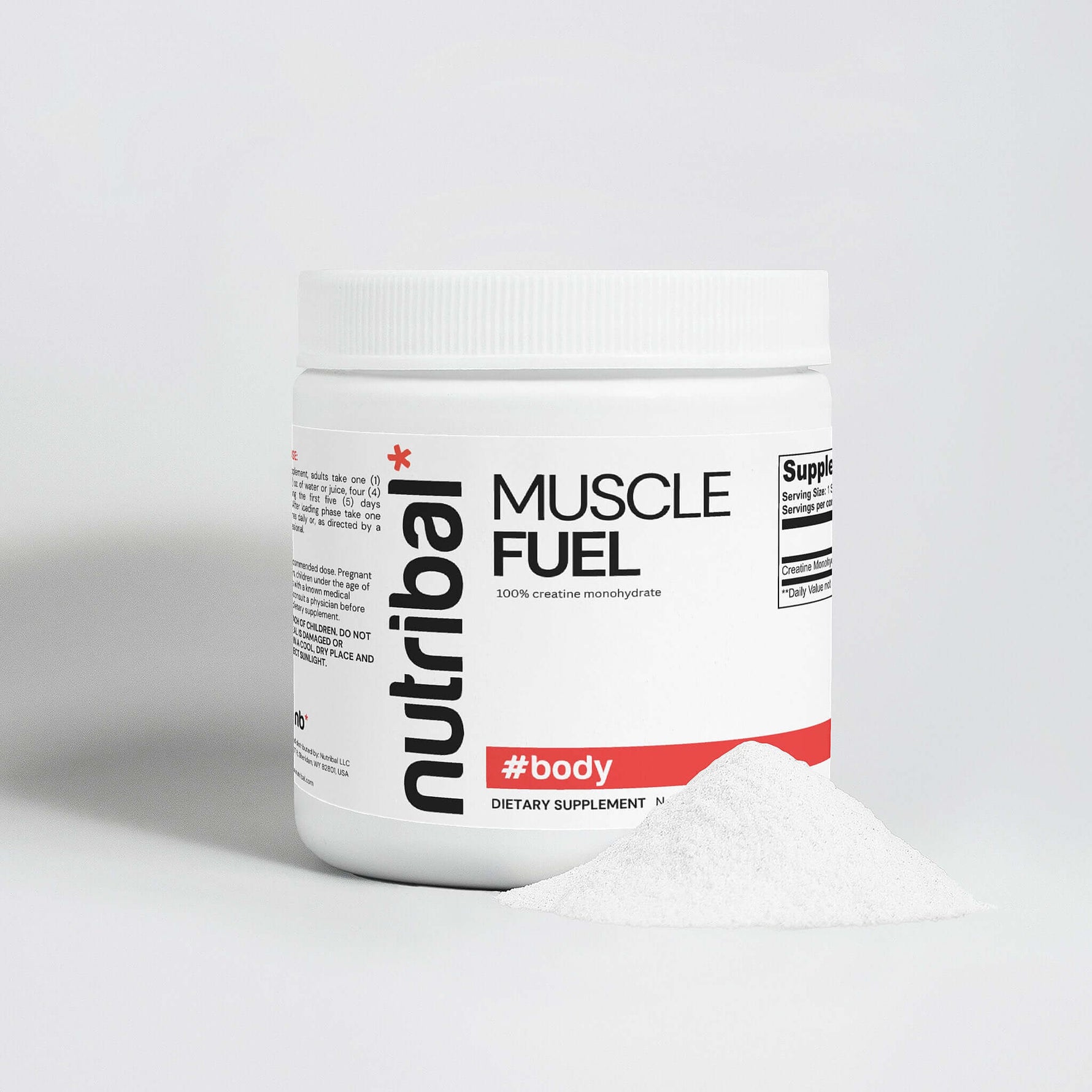 100% Pure Creatine Monohydrate — MUSCLE FUEL Nutribal®