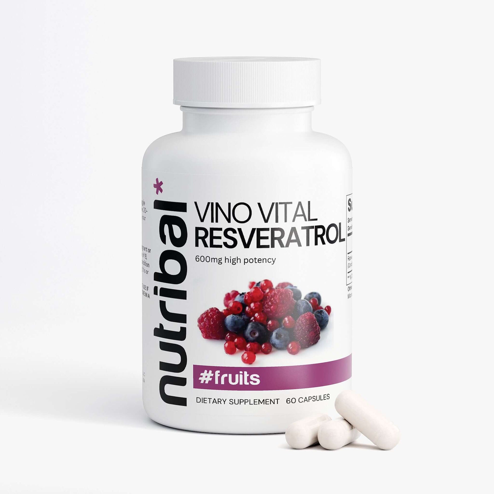 Nutribal® Fruits RESVERATROL – Premium Daily Antioxidant & Beauty Wellness Support 🍇