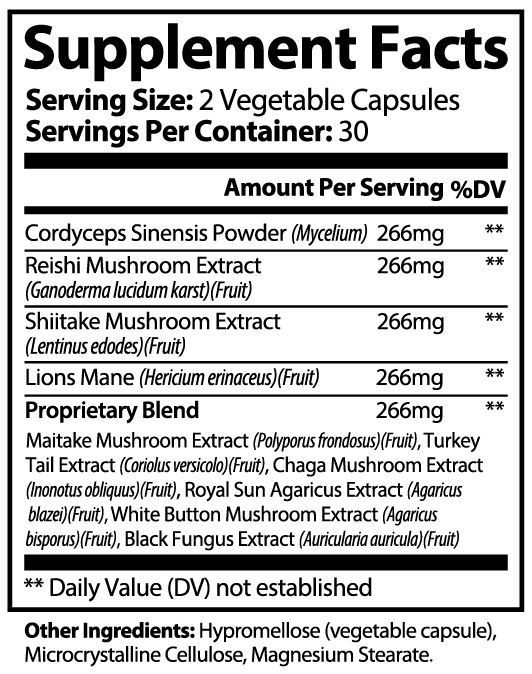 Nutribal® Mushrooms SHROOM 10X – Premium Daily Mushroom Nutrition & Wellness Complex 🍄