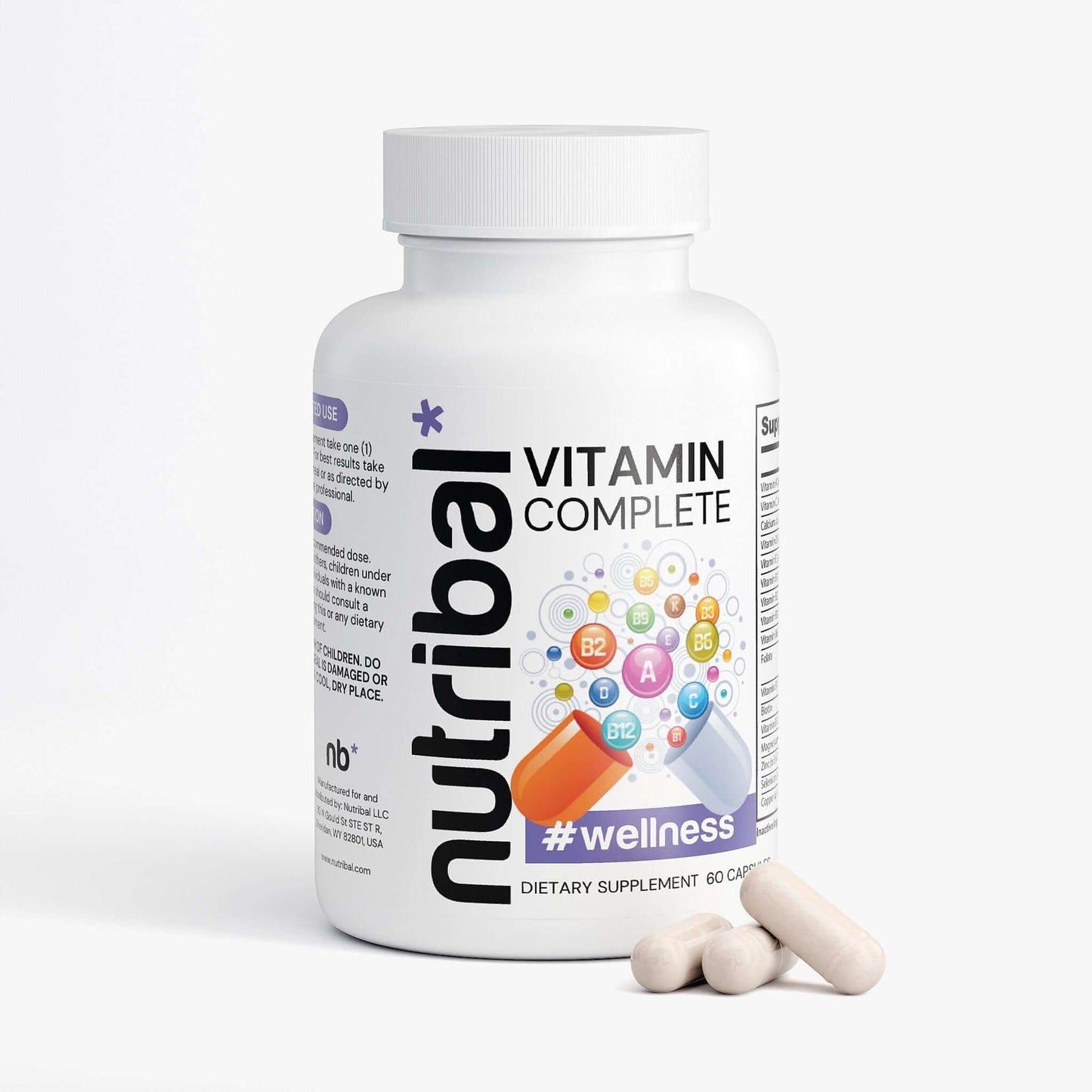 Nutribal® Wellness VITAMIN COMPLETE – Premium Daily Multivitamin & Wellness Nutrition ⚡