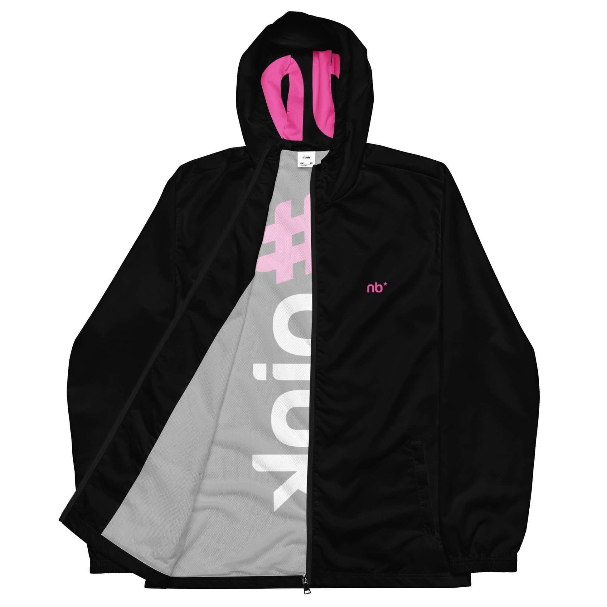 Nutribal® THE PINK BREAKR Unisex Windbreaker