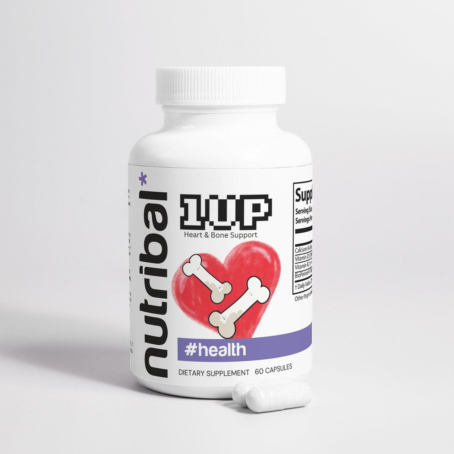 Nutribal® 1UP Heart & Bone Strength - Vitamin Boost 🦴❤️⚡️