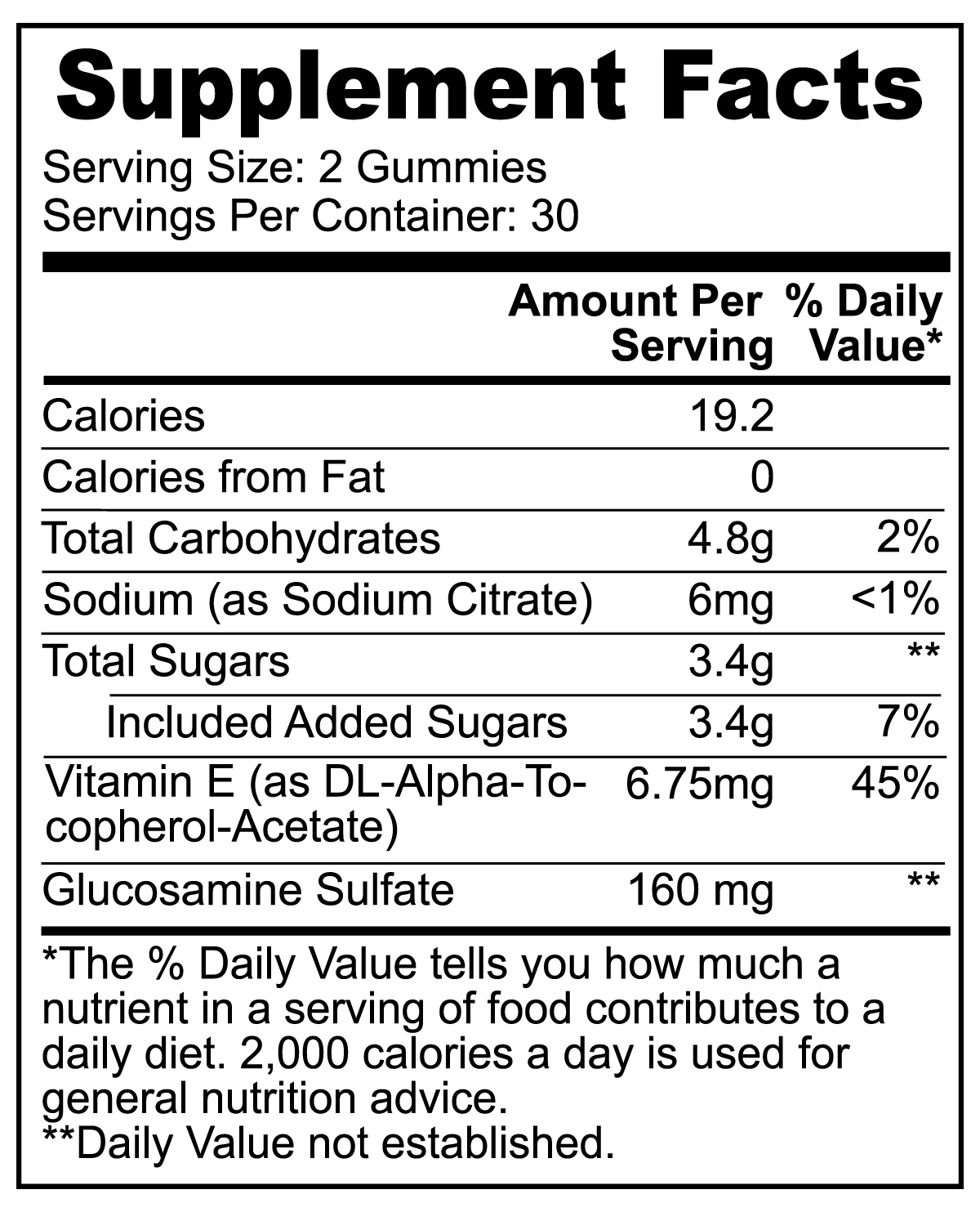 Nutribal® JOINT SUPPORT Glucosamine Gummies