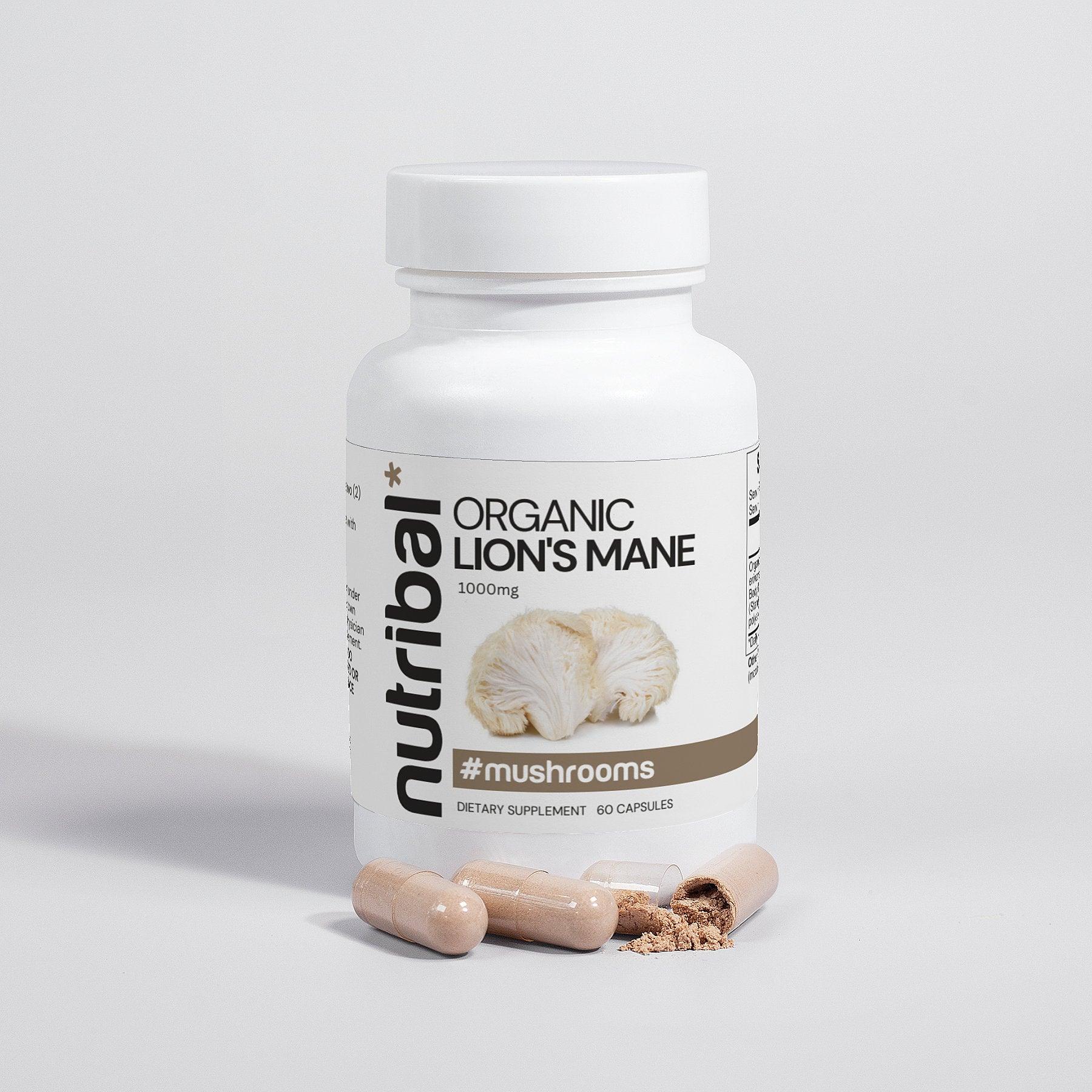 Nutribal LION'S MANE Organic Mushroom Caps - Nutribal™ - The New Healthy.