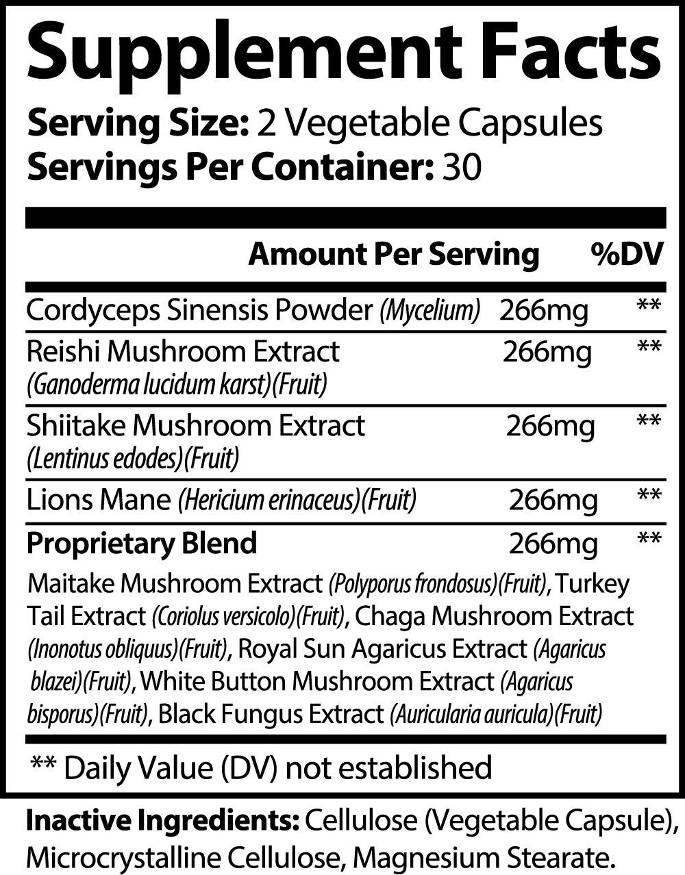 Nutribal® SHROOM 10X Complex Mushroom Blend