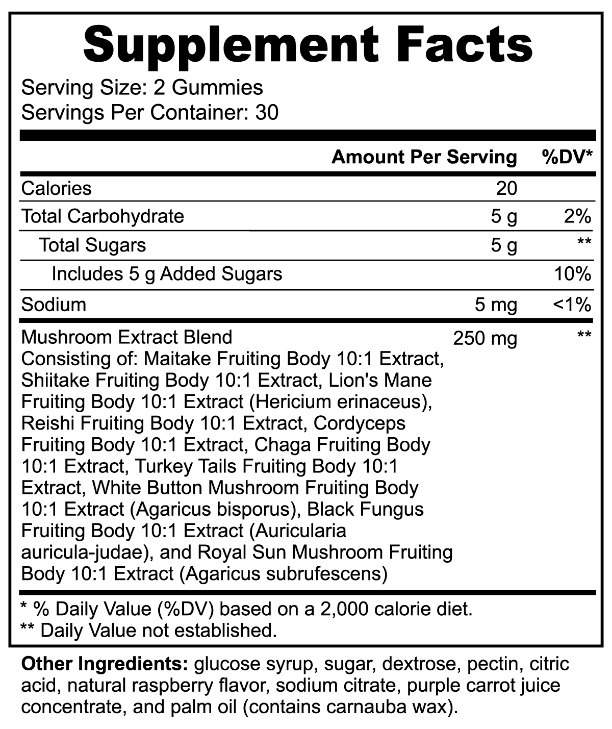 Nutribal® SHROOM EXTRACTS Cognitive Gummies